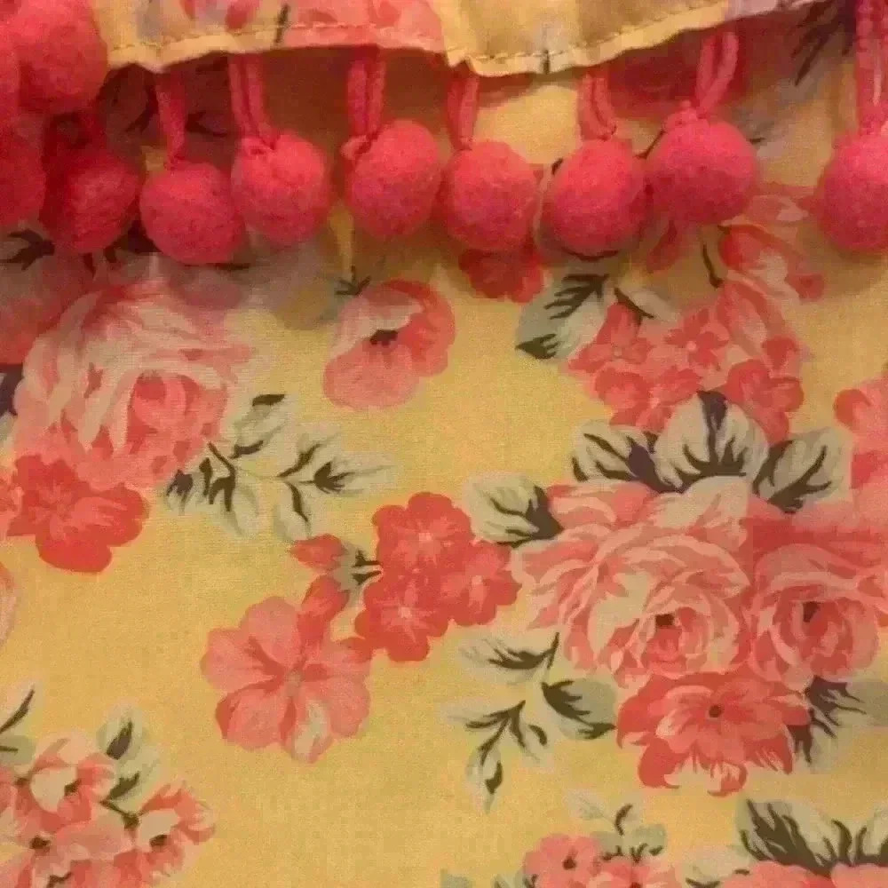 Nicole Miller Floral Ruffle Pom Pom one piece swimsuit size 2T - Picture 6 of 8